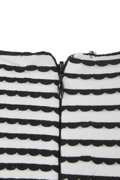 Nicole Miller Women Multicolor Striped Sleeveless Shift Dress Knee Length Size S