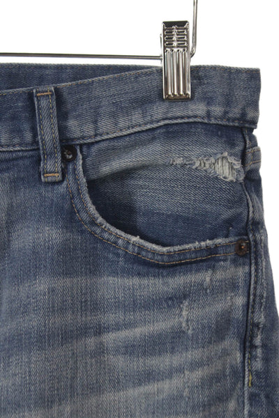 Moussy Womens Cropped Blue Jeans Cotton Blend Mid Rise Size 28