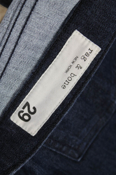Rag & Bone Womens Skinny Blue Cotton Jeans Size 29
