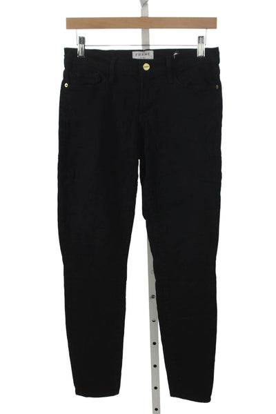 Frame Denim Womens Skinny Black Jeans Size 28