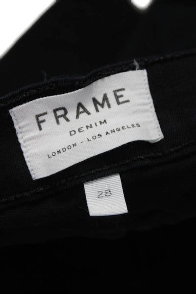 Frame Denim Womens Skinny Black Jeans Size 28