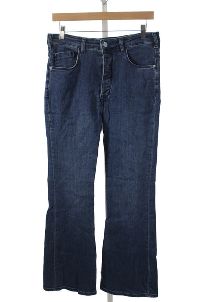 Pilcro Anthropologie Women Petite Bootcut Blue High Rise Jeans Size 30P