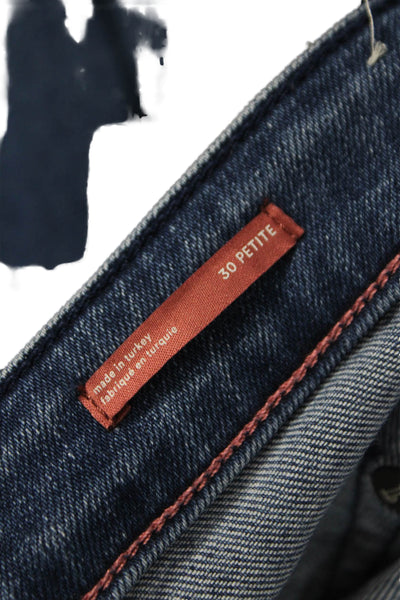 Pilcro Anthropologie Women Petite Bootcut Blue High Rise Jeans Size 30P