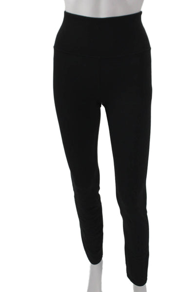 Athleta Women Ankle Leggings Black Nylon Lycra Solid Size M