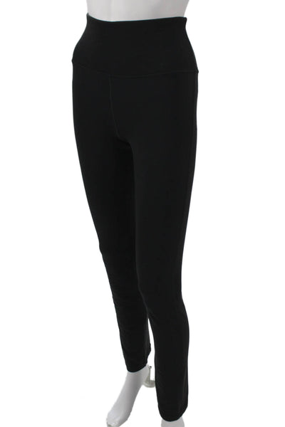 Athleta Women Ankle Leggings Black Nylon Lycra Solid Size M