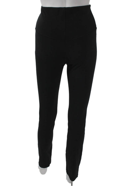 Athleta Women Ankle Leggings Black Nylon Lycra Solid Size M