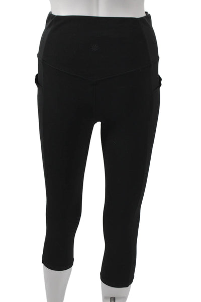 Athleta Women Capri Workout Leggings Black Size M