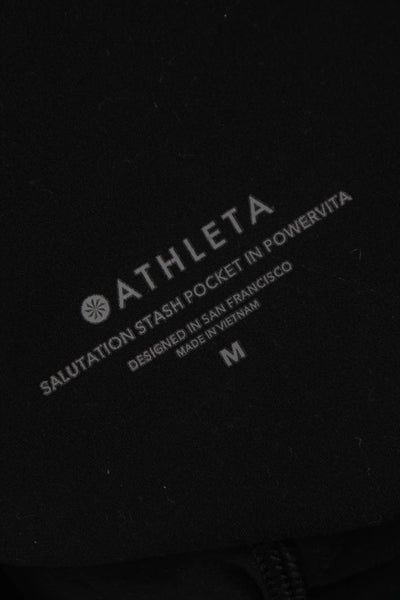 Athleta Women Capri Workout Leggings Black Size M