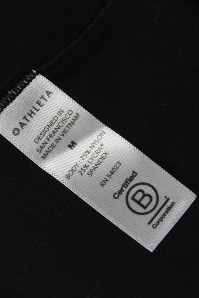 Athleta Womens Black Ankle Leggings Size M