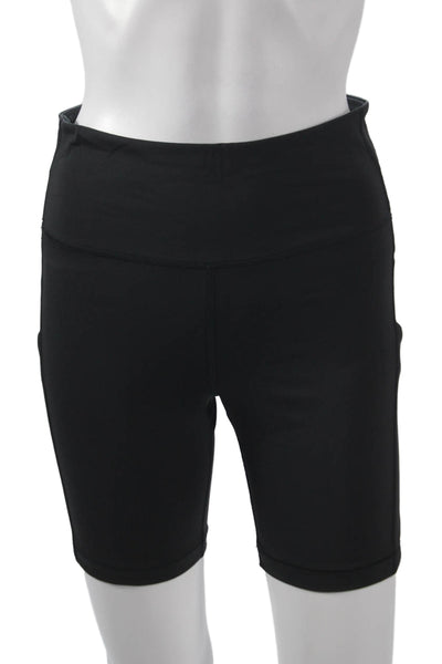 Athleta Womens Biker Shorts Black Nylon Solid Fall Size M