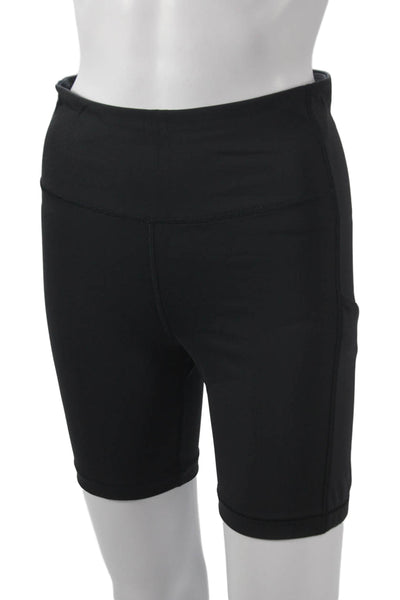 Athleta Womens Biker Shorts Black Nylon Solid Fall Size M