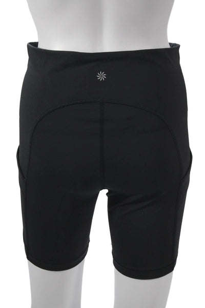 Athleta Womens Biker Shorts Black Nylon Solid Fall Size M