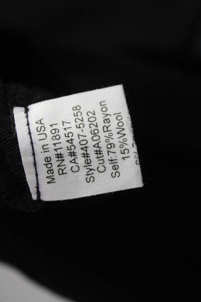Bailey 44 Womens Cardigan Black Rayon V-Neck Long Sleeve Size L