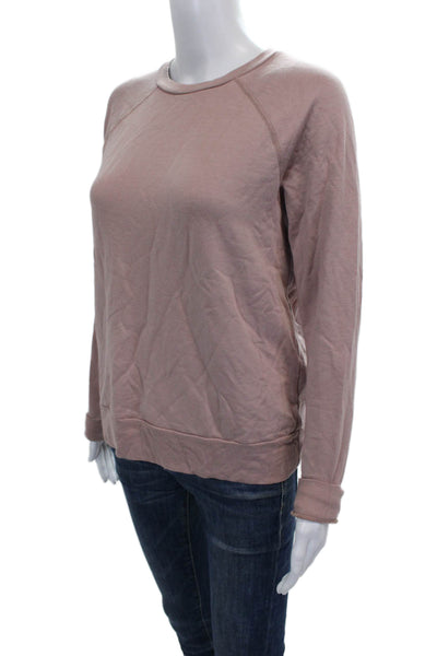 Beyond Yoga Womens Pullover Sweatshirt Pink Long Sleeve Crew Neck Size XS
