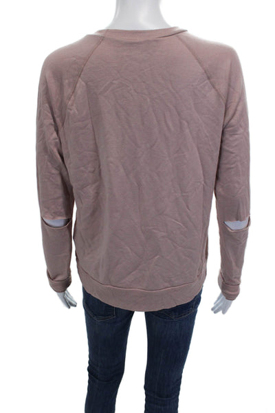 Beyond Yoga Womens Pullover Sweatshirt Pink Long Sleeve Crew Neck Size XS