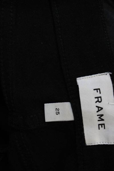 Frame Womens Black Skinny Jeans Size 25
