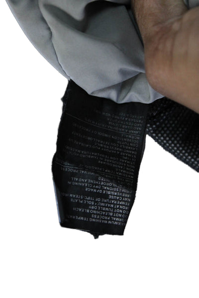 Armani Collezioni Mens Rain Coat Black Polyester Buckle Size 40