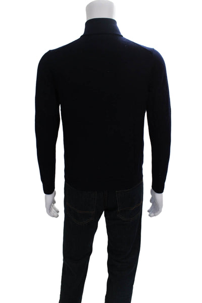 The Men's Store at Bloomingdale's Mens Pullover Blue Merino Wool Size M
