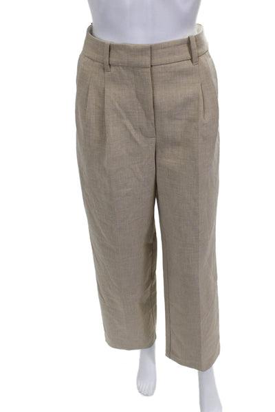 Wilfred Women Dress Pants Beige Zip Inseam 28 Size 2