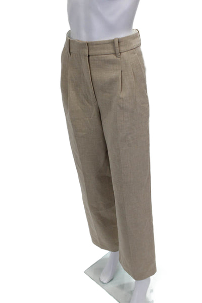 Wilfred Women Dress Pants Beige Zip Inseam 28 Size 2