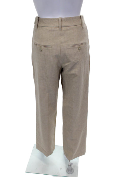 Wilfred Women Dress Pants Beige Zip Inseam 28 Size 2