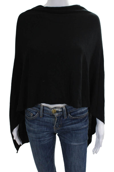 Kerisma Womens Basic Black Boat Neck Long Sleeve Blouse Size One Size