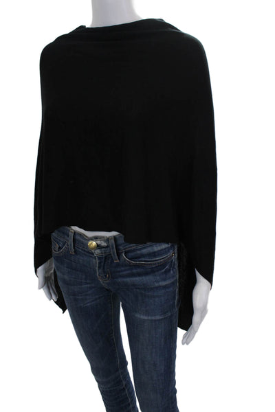Kerisma Womens Basic Black Boat Neck Long Sleeve Blouse Size One Size