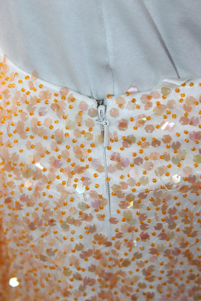 VIE By Victoria Royal Womens White Mini Skirt Polyester Zip Size 4