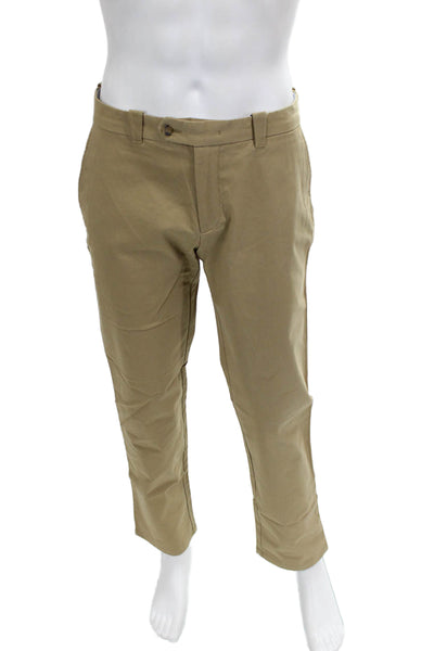 Bloomingdales The Mens Store Mens Beige Chino Pants Size 32
