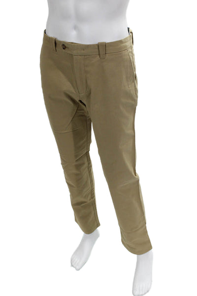 Bloomingdales The Mens Store Mens Beige Chino Pants Size 32