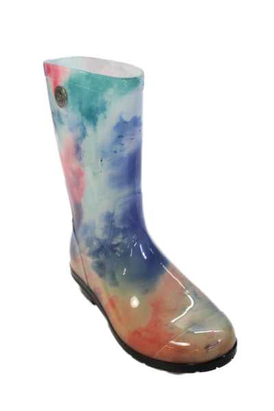Ugg Womens Knee High Water Color Rain Boots Multicolor Size 6