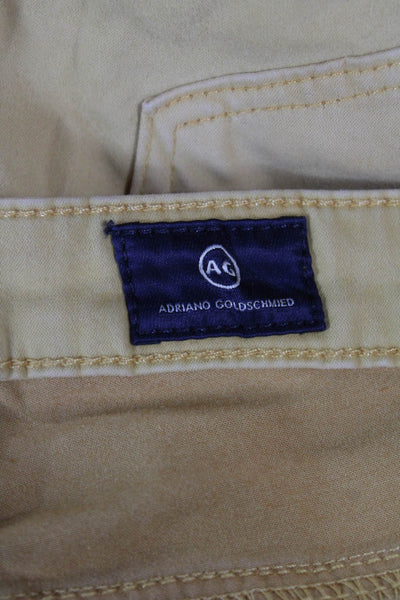 AG Adriano Goldschmied Womens Skinny Jeans Yellow High Rise Petite Size 29