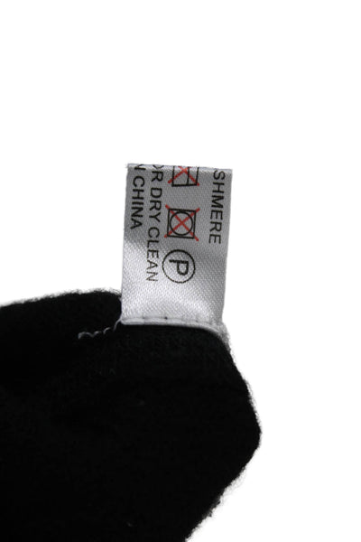 SCP Mens Pullover Sweater Black V-Neck 100% Cashmere Long Sleeve Size L