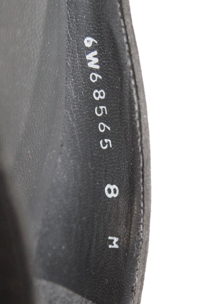Stuart Weitzman Womens Suede Pointed Toe High Heels Shoes Black Size 8M