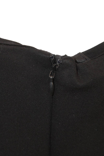 Simkhai Women Maxi Dress Black Sweetheart Zip Sleeveless Rayon Size 12