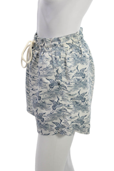 Atalaye Mens Multicolor Animal Print Birds Shorts Size M