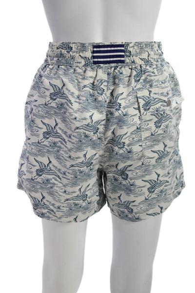 Atalaye Mens Multicolor Animal Print Birds Shorts Size M