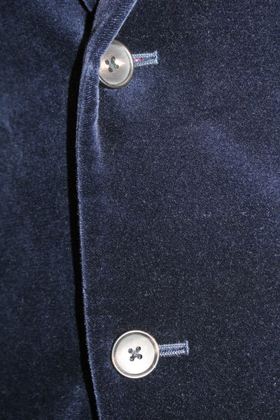 Bonobos Mens Blazer Blue Cotton Solid Buttoned Fall Size 36