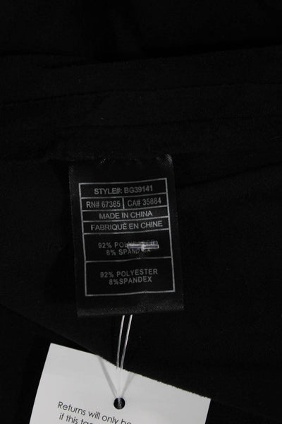 BB Dakota Womens Mini Skirt Black Zip 92% Polyester 8% Spandex Size 0