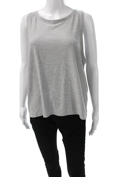Beyond Yoga Womens Basic Sleeveless Tank Gray Polyester Round Neck Size XL