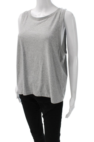 Beyond Yoga Womens Basic Sleeveless Tank Gray Polyester Round Neck Size XL
