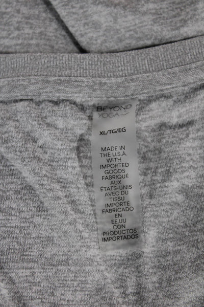 Beyond Yoga Womens Basic Sleeveless Tank Gray Polyester Round Neck Size XL