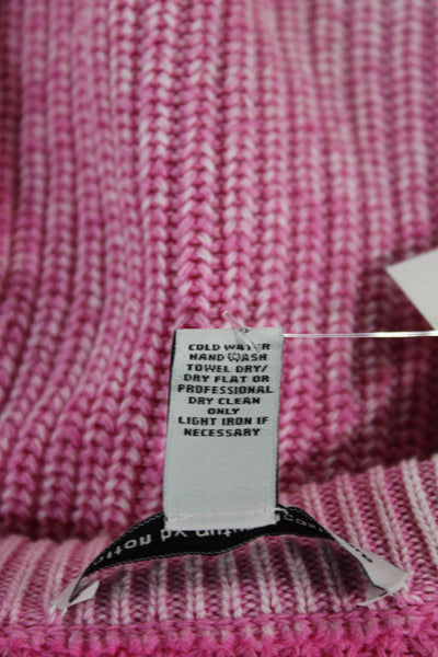 Cotton By Autumn Cashmere Women Pink Pullover Sweater Size L