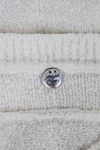 Margaret OLeary Womens Ivory Pullover Sweater Crewneck Long Sleeve Size L