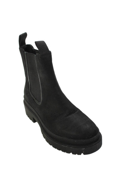 Thursday Everyday Womens Pull On Stretch Inset Ankle Boots Black Size 6.5