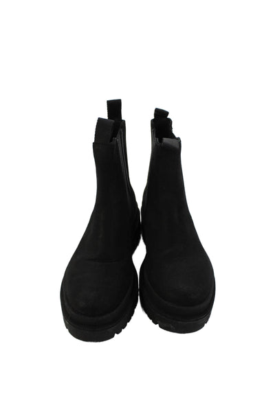 Thursday Everyday Womens Pull On Stretch Inset Ankle Boots Black Size 6.5