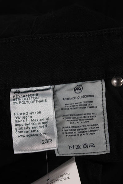 AG Adriano Goldschmied Womens Skinny Jeans Black Size 23