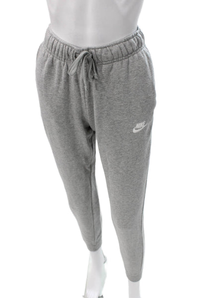 Nike Women Jogger Pants Gray Drawstring Cotton Size XS