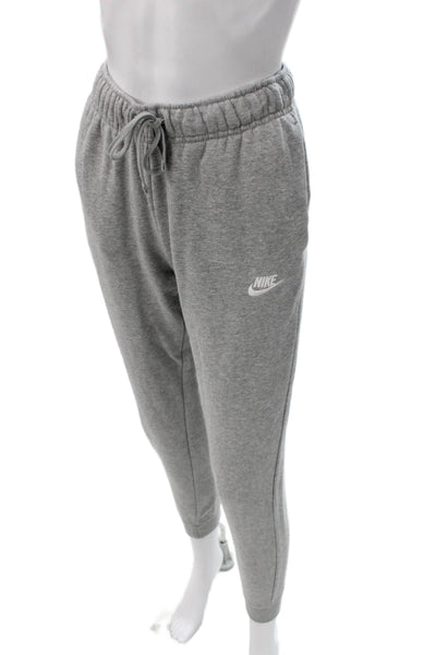 Nike Women Jogger Pants Gray Drawstring Cotton Size XS