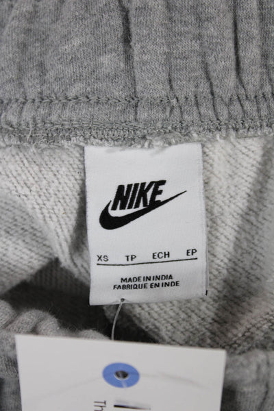 Nike Women Jogger Pants Gray Drawstring Cotton Size XS